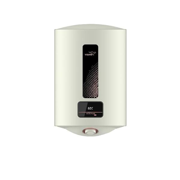 V-Guard Victo Plus DG Geyser 15 Litre Water Heater with Shock Prevention Module & Digital Display |High Energy Efficiency | Vitreous E