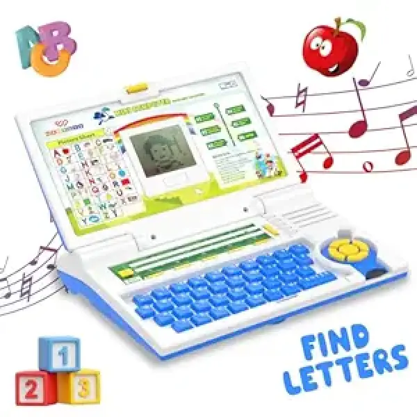 Educational Kids Laptop Learning Toy for 2-5 Years children's Computer Toys for 3 Years Fun Activity Learning Alphabet,Letter,Words,Games,Mathematics,Music,Logic Memory Tool