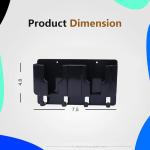 WALLVIEW TECH Plastic Wall Mount Mobile Holder with Remote Control Storage Racks, Key Hanger, Pen Holder Space/Self-Adhesive/Multi Purpose Accessories