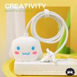 EDNITA Cable Protector with 3D Cute Pattern for iPhone Charger only 18W & 20W-Data Line Wire Saver Charging Cable Charger Protective Cable Full Protection Set of - 1 (Sinchan)