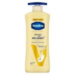 Vaseline Deep Moisture Body Lotion  | 10X More Moisture for Cushion Soft Glowing Skin | For Dry Skin | Lightweight Non-Sticky Formula | 600ml