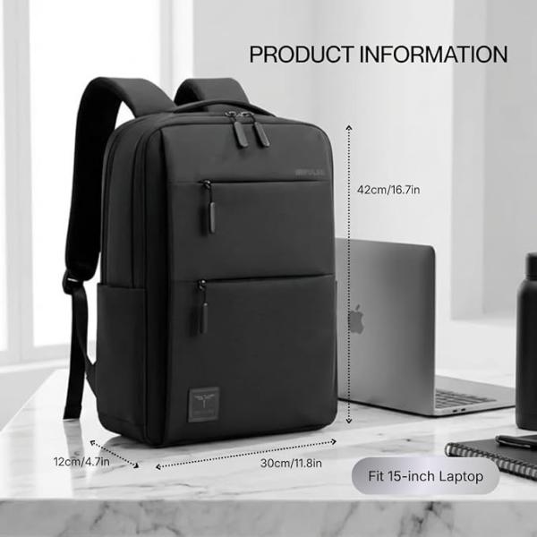 Impulse Empower Premium 25L Laptop Backpack for Men & Women, 15.6 Inch Laptop Bag with Padded Compartment, Office Backpack with Luggage Strap, Chest Strap