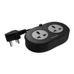 Anchor by Panasonic 2 Universal Socket Extension Board, 6A Spike Guard with 1.2-Meter Heavy Duty Cord for Home and Office Usage, 2 Way Power Strip with LED Indicator,