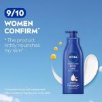 NIVEA Nourishing Body Milk 600ml Body Lotion | 72Hr Hydration | Deep Moisture Care for Very Dry Skin | Smooth, Radiant & Healthy Looking Skin Care