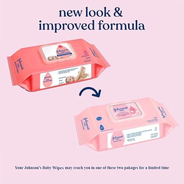 Johnson's Baby Wet Wipes | 504 Wipes | Alcohol & Soap Free | Prevents Rashes & Redness | with 3X Moisturising Lotion | As Mild as Pure Water | Enriched with Glycerin