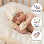 First Kick Baby Mitten Booty Cap Set - 3 Sets (Multicolour) Mittens for New Born Baby 0-3 Months | Useful | Pocket-Friendly | Soft New Born Cotton
