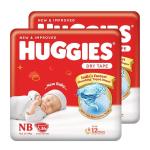 Huggies Complete Comfort Dry Tape Newborn - (NB/XS) Size Baby Tape Diapers, Combo Pack of 2, 72 count, with 5 in 1 Comfort (36 Count, Pack of 2)