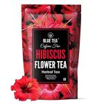 BLUE TEA - Hibiscus Flower Tea - 100g | SKIN GLOW ENHANCING TEA | Caffeine Free - Flower Based - Tangy Flavor