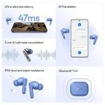OnePlus Nord Buds 3r TWS Earbuds up to 54 Hours Playback, 2-mic Clear Calls, 3D Spatial Audio, AI Translation, 12.4mm Drivers, Dual-Device Connectivity, 47ms Low Latency - Ash Black
