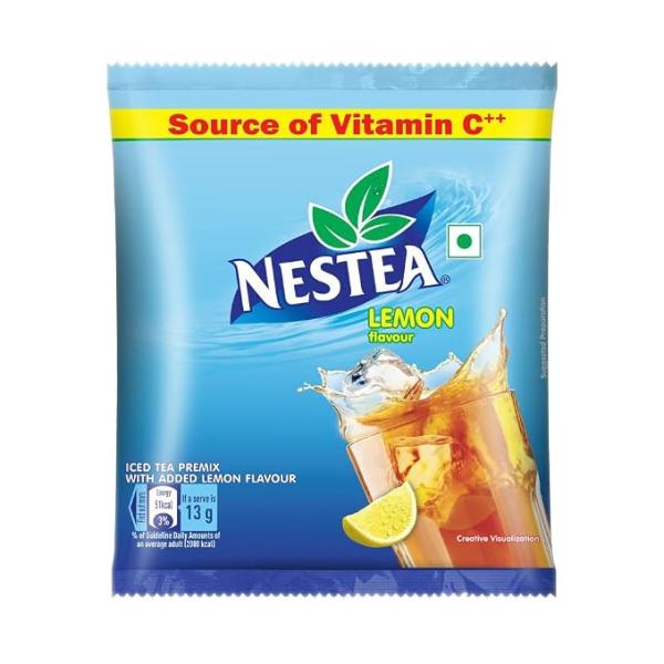 Nestea Instant Iced Tea Powder, Lemon Flavour, 400g Pouch Refreshingly Good Taste, Made With Nilgiris Tea Leaves