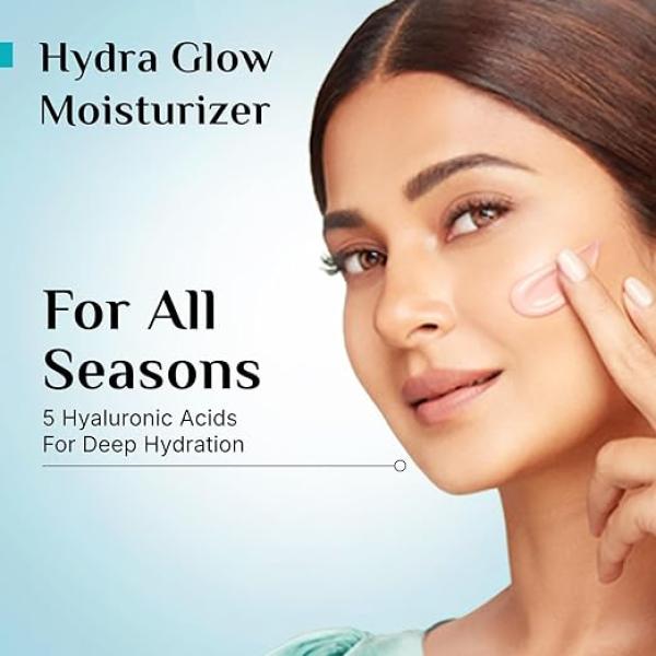 Pilgrim Korean Rice Water Hydra Glow Moisturizer for Glass Skin Glow - 50g