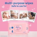 Johnson's Baby Wet Wipes | 504 Wipes | Alcohol & Soap Free | Prevents Rashes & Redness | with 3X Moisturising Lotion | As Mild as Pure Water | Enriched with Glycerin