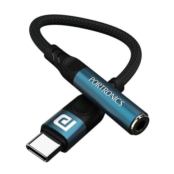 iKonnect C Pro Type C to 3.5 mm Audio Jack Connector with DAC Headphone Converter Adapter Compatible with iPhone 15 Pro Max/15 Pro/15 Plus, Galaxy S23/S22/S21/S208  Type C Phones