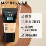 Maybelline New York Liquid Foundation, Matte & Poreless, Full Coverage Blendable Normal to Oily Skin, Fit Me, 220 Natural Beige, 18ml