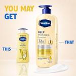 Vaseline Deep Moisture Body Lotion  | 10X More Moisture for Cushion Soft Glowing Skin | For Dry Skin | Lightweight Non-Sticky Formula | 600ml