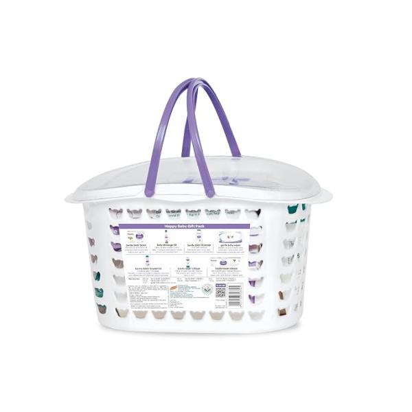 Himalaya Baby Gift Pack Basket,Pack of 1 set,white Baby Care Gift Basket with Newborn Baby Essentials | No.1 Doctor Recommend producted Brand