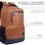 HOTSHOT BAGS VINTAGE FAUX LEATHER|LAPTOP BAG|MEN & WOMEN|OFFICE BACKPACK|COLLEGE BACKPACK