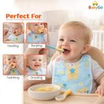 Waterproof Baby Bibs | Spill-Resistant Apron Feeding Bibs for 6–12 Months, Soft & Absorbent Fast-Dry Cotton, Durable, Lightweight, Washable & Reusable  | Set of 6