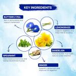 BLUE TEA - Belly Tea - 30 Tea Bags - Plant Based | Caffeine Free - Herbal Tea - Sugar Free