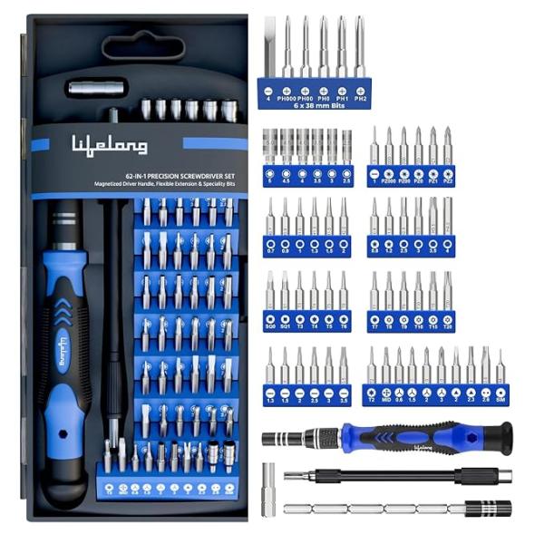 BEST QUALITY PRODUCT  62 in 1 Magnetic Precision Screwdriver Set, Tool Kit  | Multipurpose  | Extendable & Flexible Shaft for Hard-to-Reach Places | Laptops, Phones