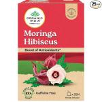 Organic India Moringa Hibiscus Herbal Infusion, 25 Bags