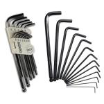 26pcs Hex Allen Key Wrench Set - Inch/MM With Ball End, for Repairing Industrial Machinery, Motorcycles, Bicycles, Cars, Furniture,