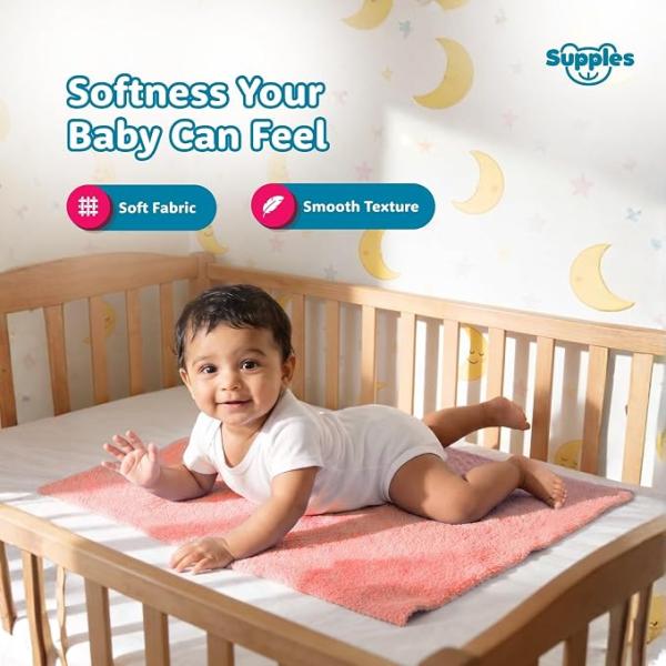 Supples Baby Dry Sheet | Waterproof & Quick Dry | 140 X 200 cm |  Pack of 1