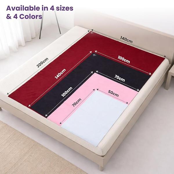 Dry Sheet for Double Bed King Size XXL | Bed Pad | Bed Protector Waterproof Cover Sheet | Rubber Sheet for King Size Bed | Quickly Dry for Kids and Adults
