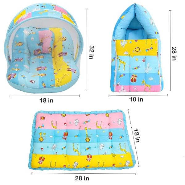 Newborn Baby Bedding Essentials | Daily Needs Items | Hopsital kit Ready Combo | Baby Products All (Pack of 32) (0-6months)