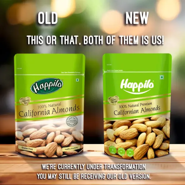 Happilo Premium Californian Almonds Typically 500g