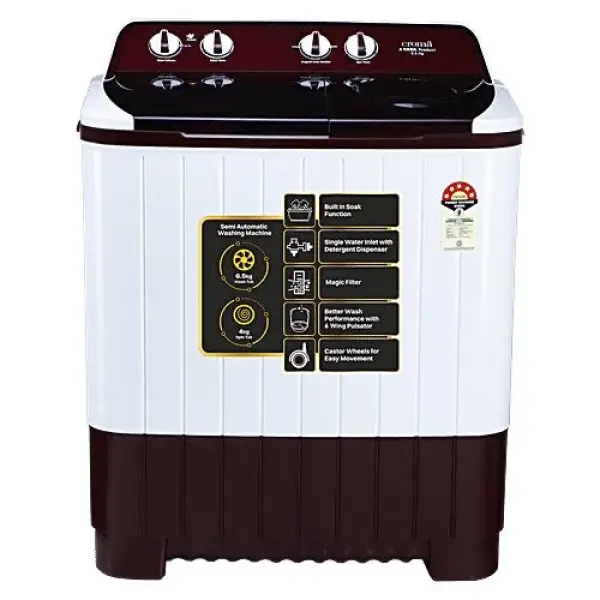 washing machine Croma 6.5kg Semi Automatic