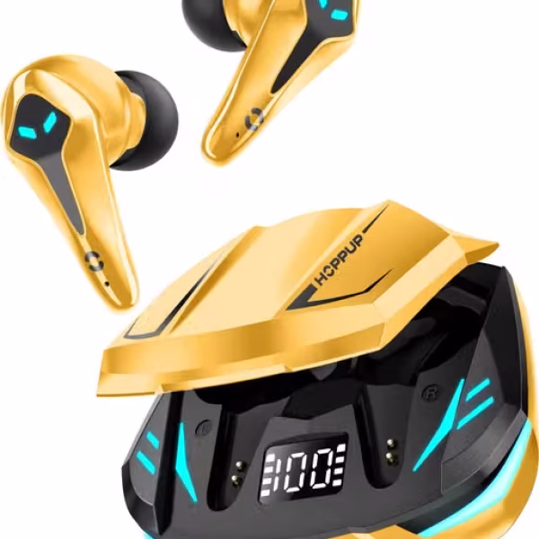 Hoppup Xo3 Gaming Earbuds with 35MS Low Latency, 13MM DRIVERS & 50H PlayTime Bluetooth Headset (White, True Wireless)